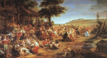 Pedro Pablo Rubens Painting - La fiesta del pueblo barroco Peter Paul Rubens